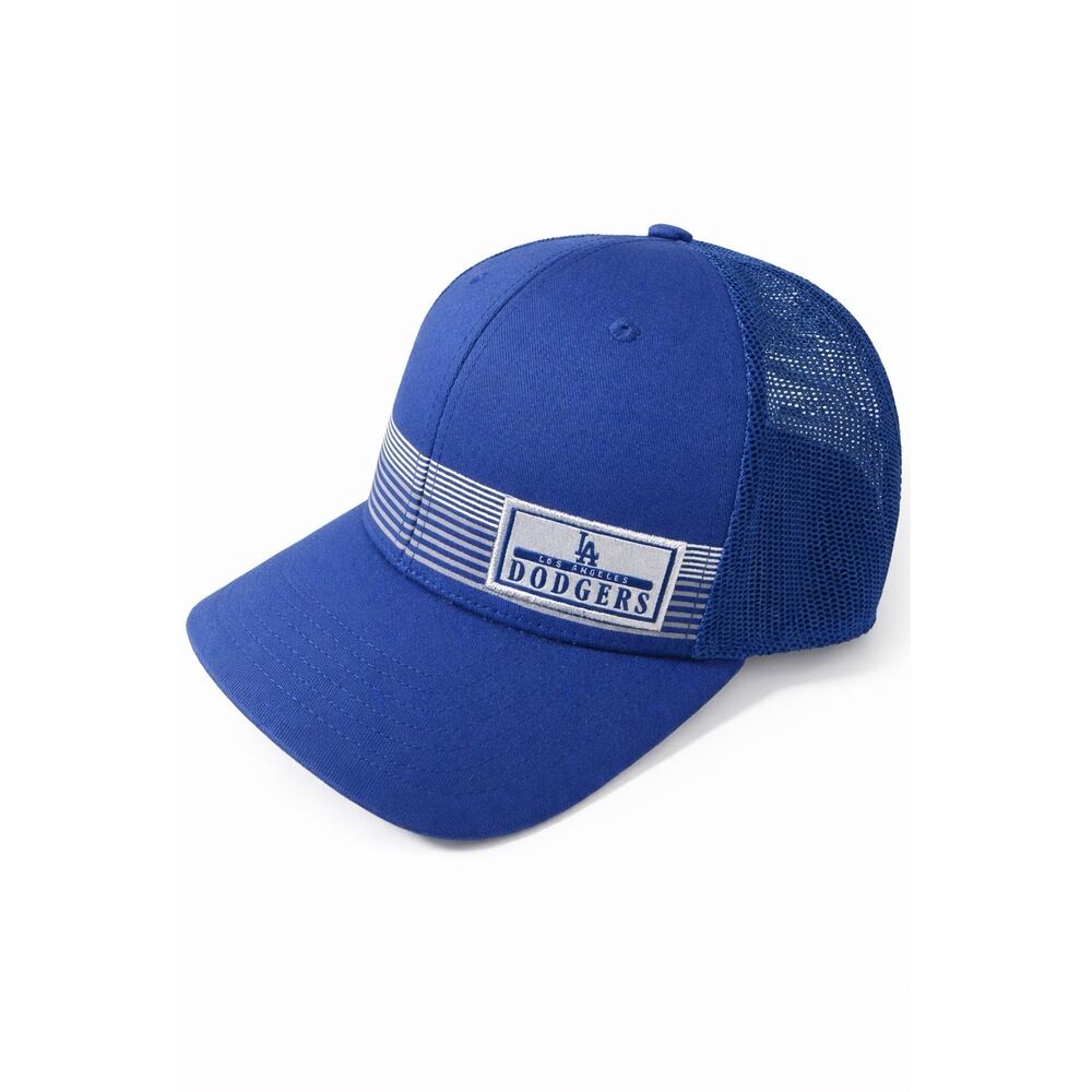 Los Angeles Dodgers Trucker Hat Blue Snapback Mesh MLB Baseball Cap‎ - Picture 2 of 5